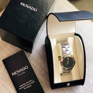 Authentic - BRAND NEW - Movado Museum Black Dial Quartz Men’s Watch